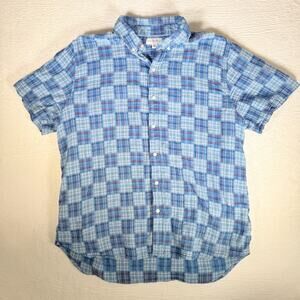 Free Assembly Men's XXL 100% Cotton Patchwork Shirt with Short Sleeves